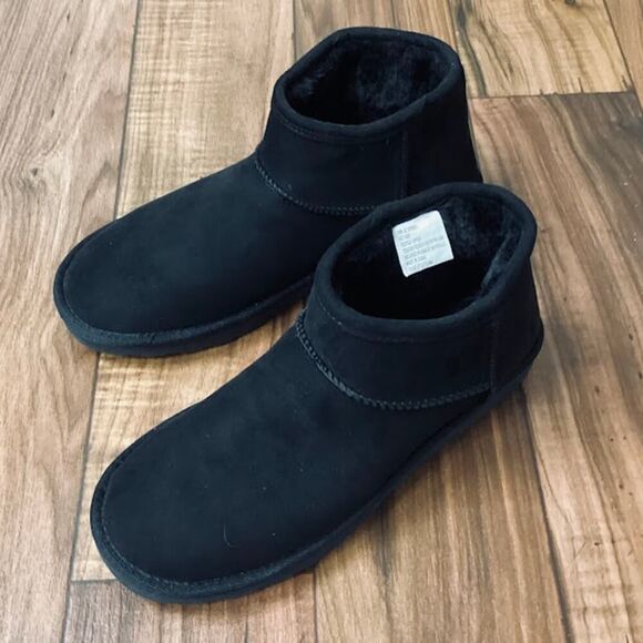 Arizona Jean Co Memory Foam Faux Suede Boots in Black Size 10 - Picture 3 of 10